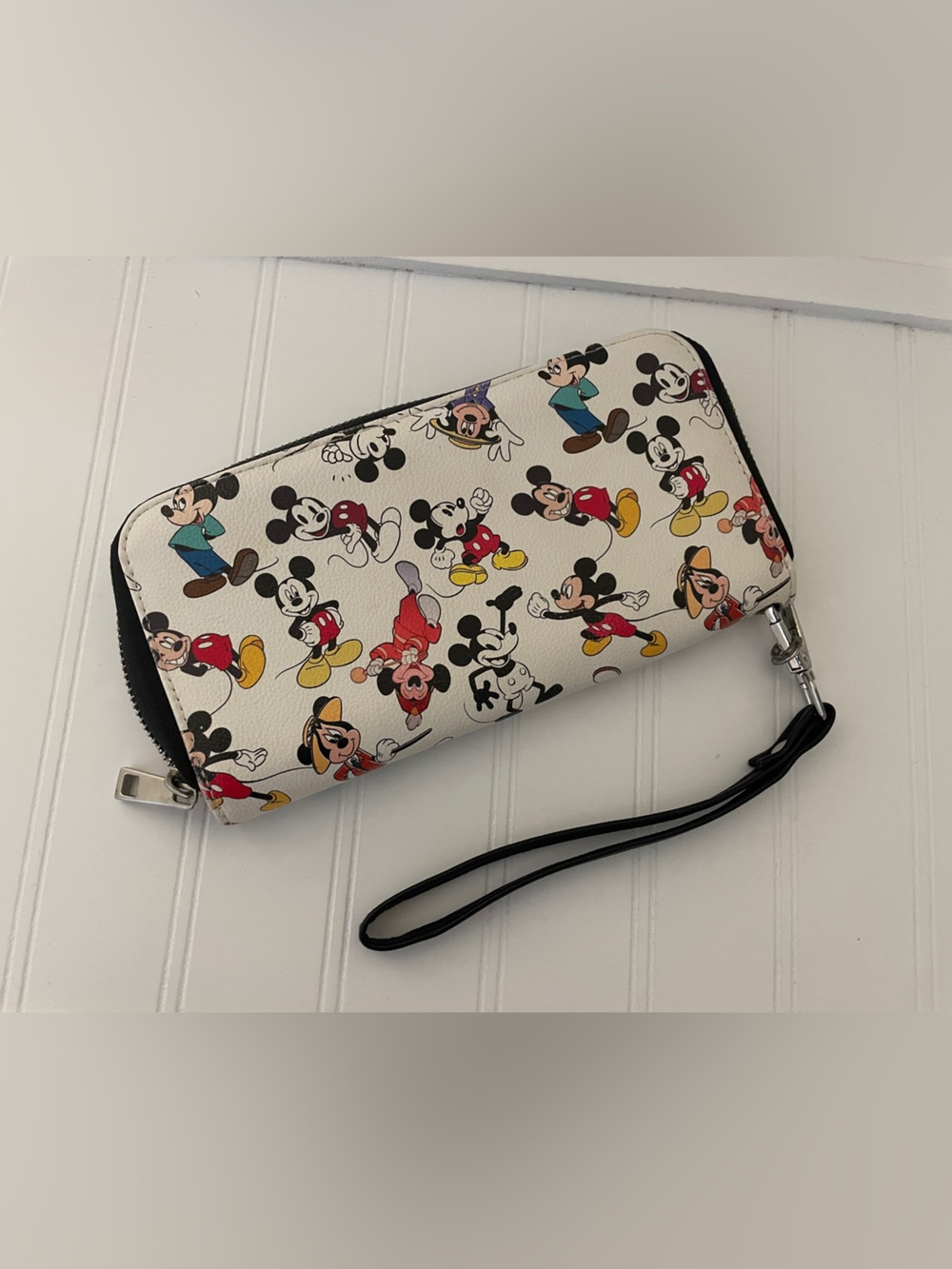 Disney Black Zip-Around Wristlet Wallet